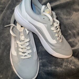 Vans Light Gray and White Sneakers